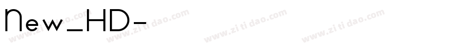 New_HD字体转换