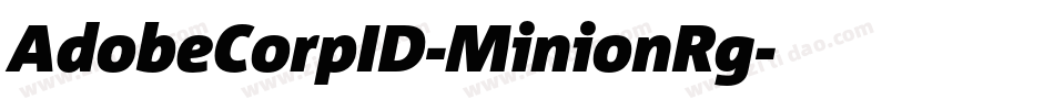 AdobeCorpID-MinionRg字体转换