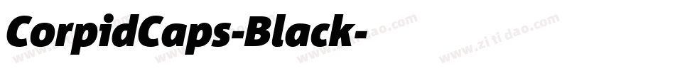 CorpidCaps-Black字体转换