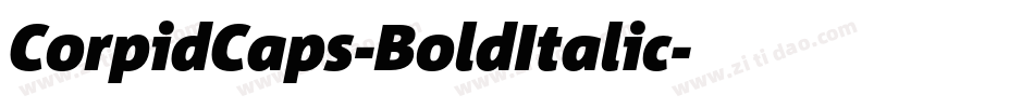 CorpidCaps-BoldItalic字体转换