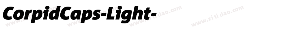 CorpidCaps-Light字体转换