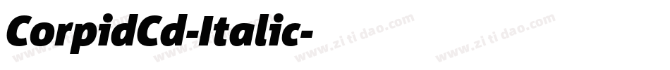 CorpidCd-Italic字体转换