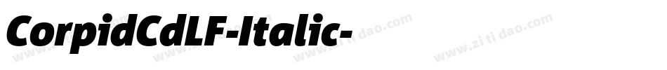 CorpidCdLF-Italic字体转换