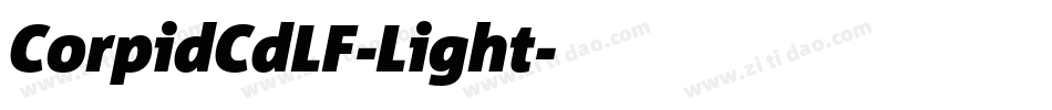 CorpidCdLF-Light字体转换
