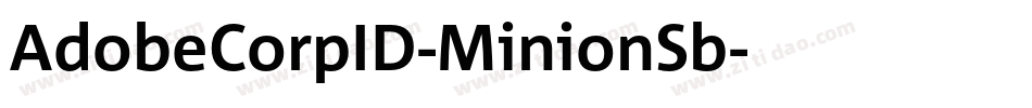 AdobeCorpID-MinionSb字体转换