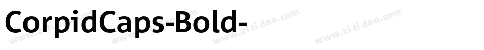 CorpidCaps-Bold字体转换