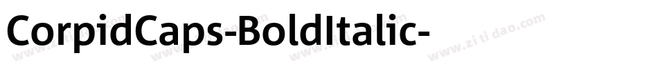 CorpidCaps-BoldItalic字体转换