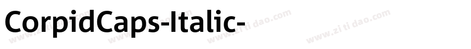 CorpidCaps-Italic字体转换