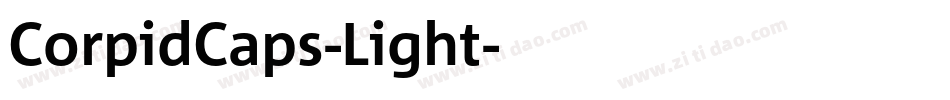 CorpidCaps-Light字体转换