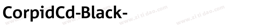 CorpidCd-Black字体转换