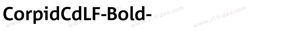 CorpidCdLF-Bold字体转换
