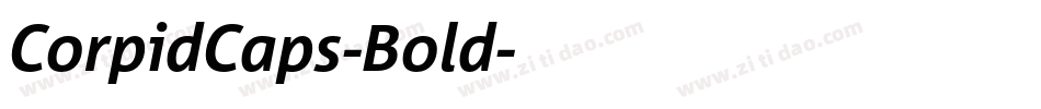 CorpidCaps-Bold字体转换
