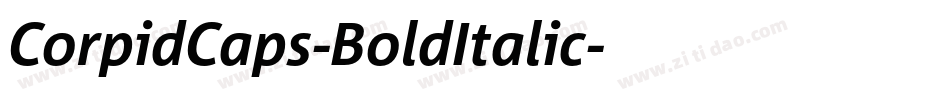CorpidCaps-BoldItalic字体转换