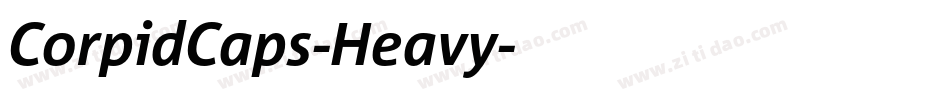 CorpidCaps-Heavy字体转换
