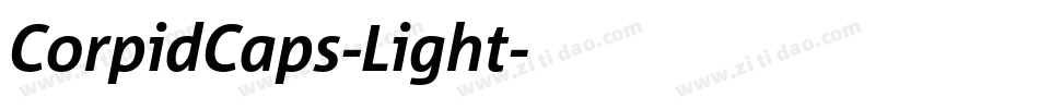 CorpidCaps-Light字体转换