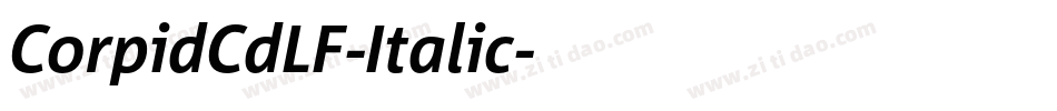 CorpidCdLF-Italic字体转换