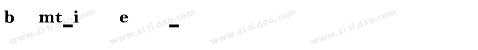 BellMT-ItalicExpert字体转换