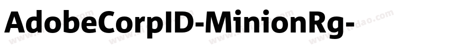 AdobeCorpID-MinionRg字体转换