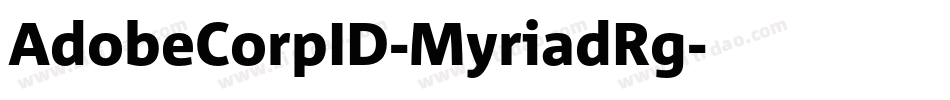 AdobeCorpID-MyriadRg字体转换