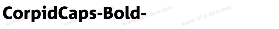 CorpidCaps-Bold字体转换