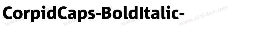 CorpidCaps-BoldItalic字体转换
