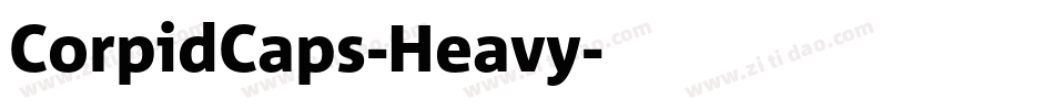 CorpidCaps-Heavy字体转换