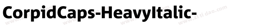 CorpidCaps-HeavyItalic字体转换
