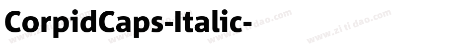 CorpidCaps-Italic字体转换