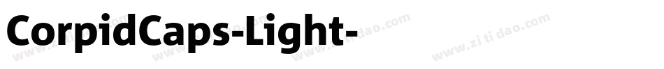 CorpidCaps-Light字体转换