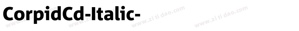 CorpidCd-Italic字体转换