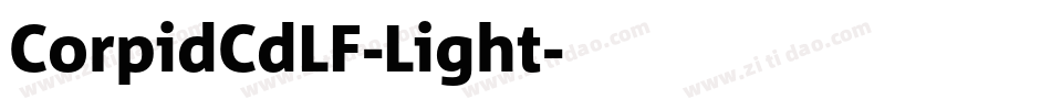 CorpidCdLF-Light字体转换
