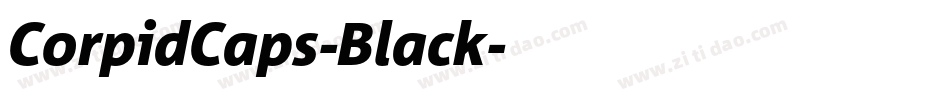 CorpidCaps-Black字体转换