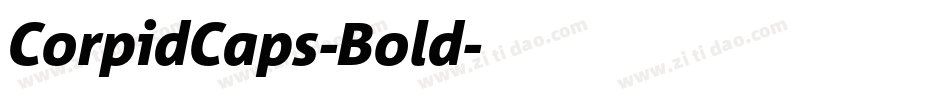 CorpidCaps-Bold字体转换