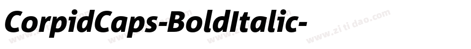 CorpidCaps-BoldItalic字体转换