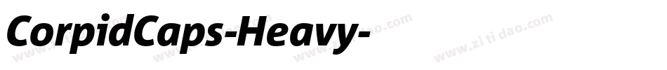 CorpidCaps-Heavy字体转换