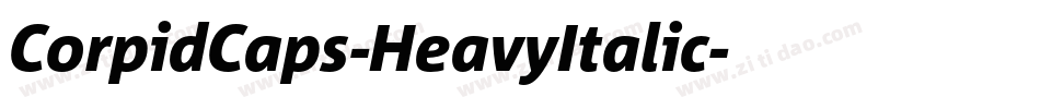 CorpidCaps-HeavyItalic字体转换