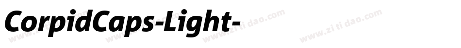 CorpidCaps-Light字体转换