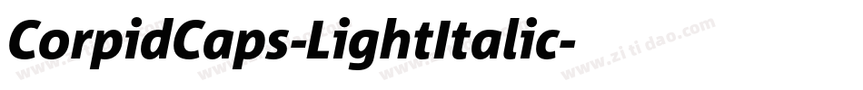 CorpidCaps-LightItalic字体转换