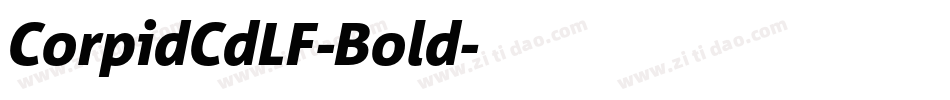 CorpidCdLF-Bold字体转换