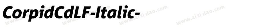 CorpidCdLF-Italic字体转换