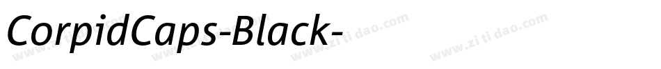 CorpidCaps-Black字体转换