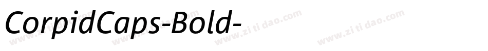 CorpidCaps-Bold字体转换