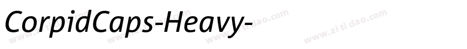 CorpidCaps-Heavy字体转换