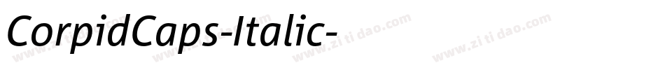 CorpidCaps-Italic字体转换
