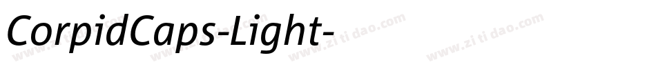 CorpidCaps-Light字体转换