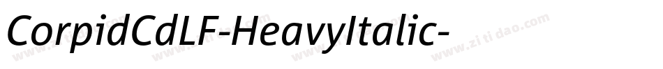 CorpidCdLF-HeavyItalic字体转换