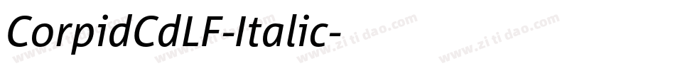 CorpidCdLF-Italic字体转换