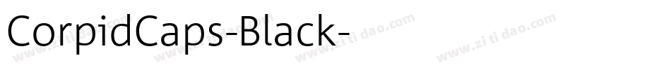 CorpidCaps-Black字体转换