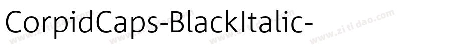 CorpidCaps-BlackItalic字体转换
