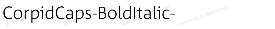 CorpidCaps-BoldItalic字体转换